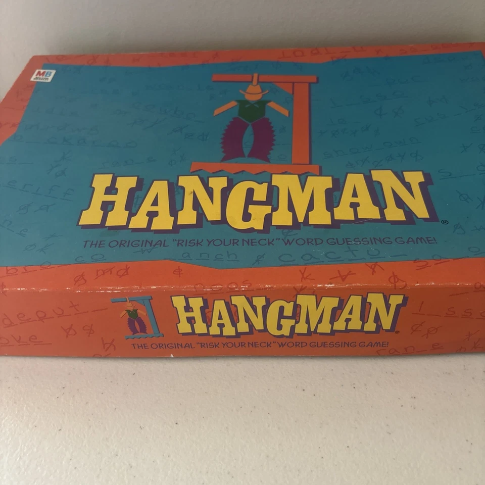 VINTAGE Hangman 100% COMPLETE Milton Bradley 1999 Words Classic Game #04623 - Image 2 of 4