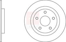 2x Brake Discs Pair Solid Rear 305mm SDK6599 Apec Blue Set 04721996AA 4721996AA