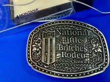 National Little Britches Rodeo Association Montana Silversmiths Belt Buckle
