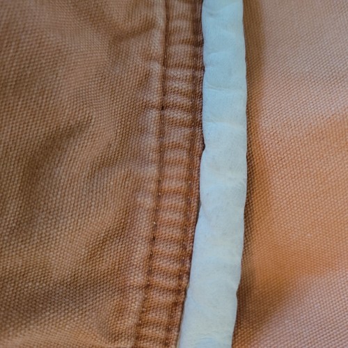 Vintage Timberland Weathergear Sz Large Tan Leather Collar Chore Field Jacket - Picture 18 of 23