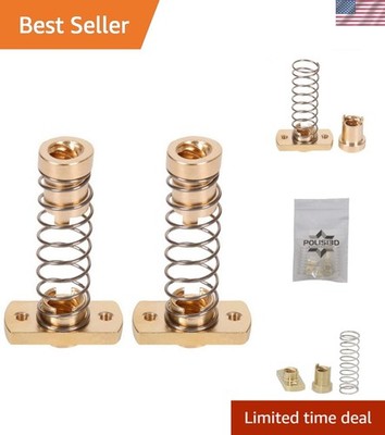 High-Quality Spring-Loaded Brass T8 Nuts - 2-Pack for CR10/Ender Printers