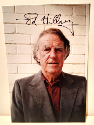 1st Man to Climb Mount Everest SIR EDMUND HILLARY signed autographed photo