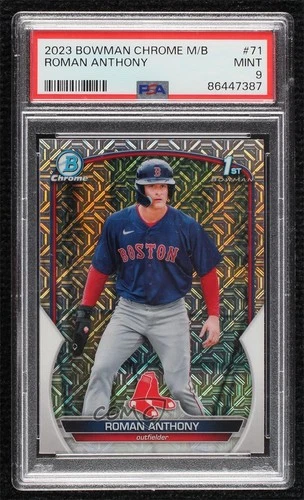 2023 Bowman Chrome Prospects Mega Box Mojo Refractor Roman Anthony PSA 9 MINT