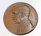 ANTIQUE BRONZE CLEMENS VON PIRQUET MEDAL 1924 R R VEPP MEDICAL COMMEM