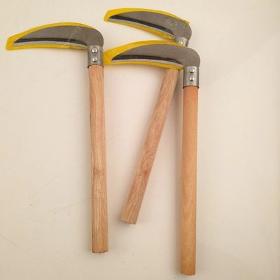 Agricultural Hand Sickle Weed Cutter Steel Grass Scythe Garden Weeding Tool