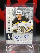 Matthew Poitras #AF-MP Artifacts Autofacts 2025-26 Boston Bruins 