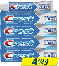 Tartar Protection Whitening Cool Mint Flavor Toothpaste 8.2 Oz (Pack of 4)