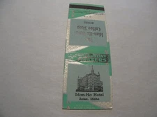 Idan-Ha Hotel Boise Idaho Vintage Silver & Green Design Matchbook
