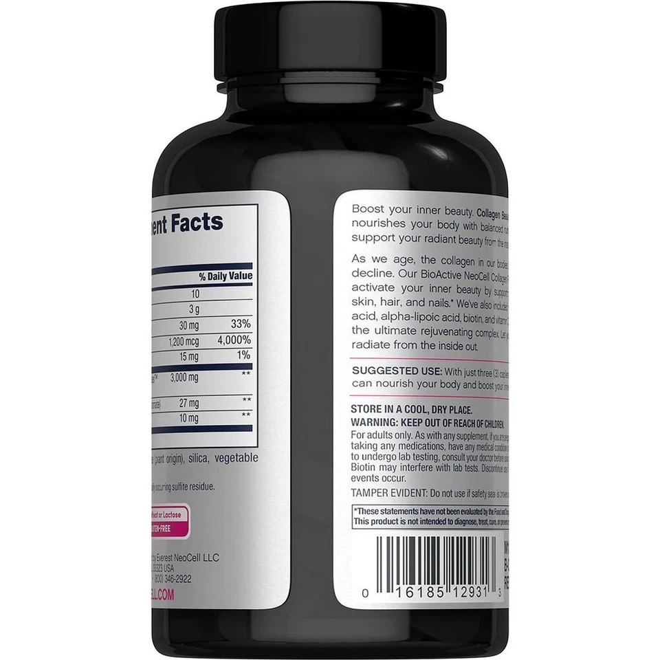 NeoCell Colágeno Beauty Builder + Vitamina C y Biotina Ácido Hialurónico 150 Comprimidos Foto 4 de 4