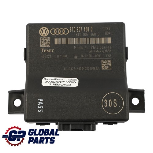 Audi A4 B8 A5 8T Gateway Diagnose Schnittstelle Steuergerät Modul ECU 8T0907468R