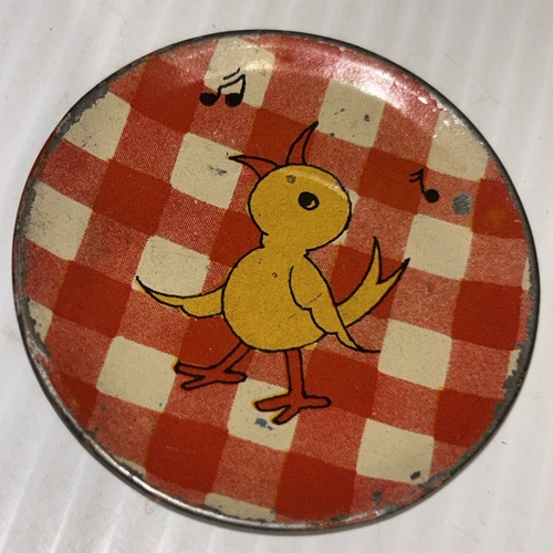 Vintage Humpty Dumpty Ohio Art Tin Litho Tea Set Tray and Saucer Two Pieces/236g