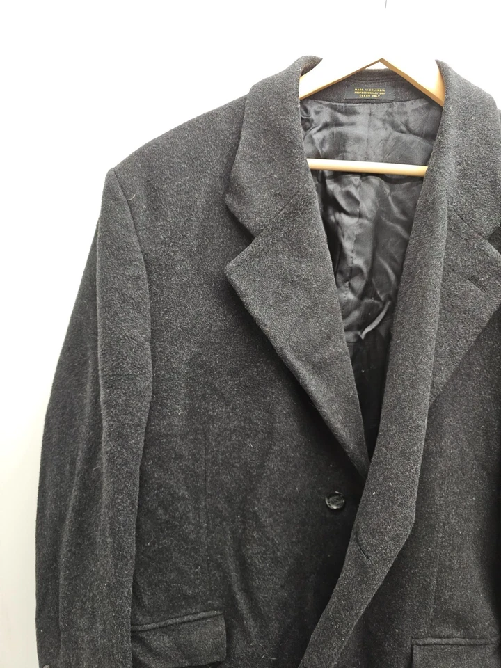 Abrigo Jones New York Mezcla Lana Cachemira 48L Gris Carbón Para Hombre De Colección Foto 4 de 4