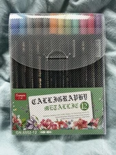 Metallic Calligraphy Markers Twin Tip 12 Colors Guangzhou Nasheng Stationery