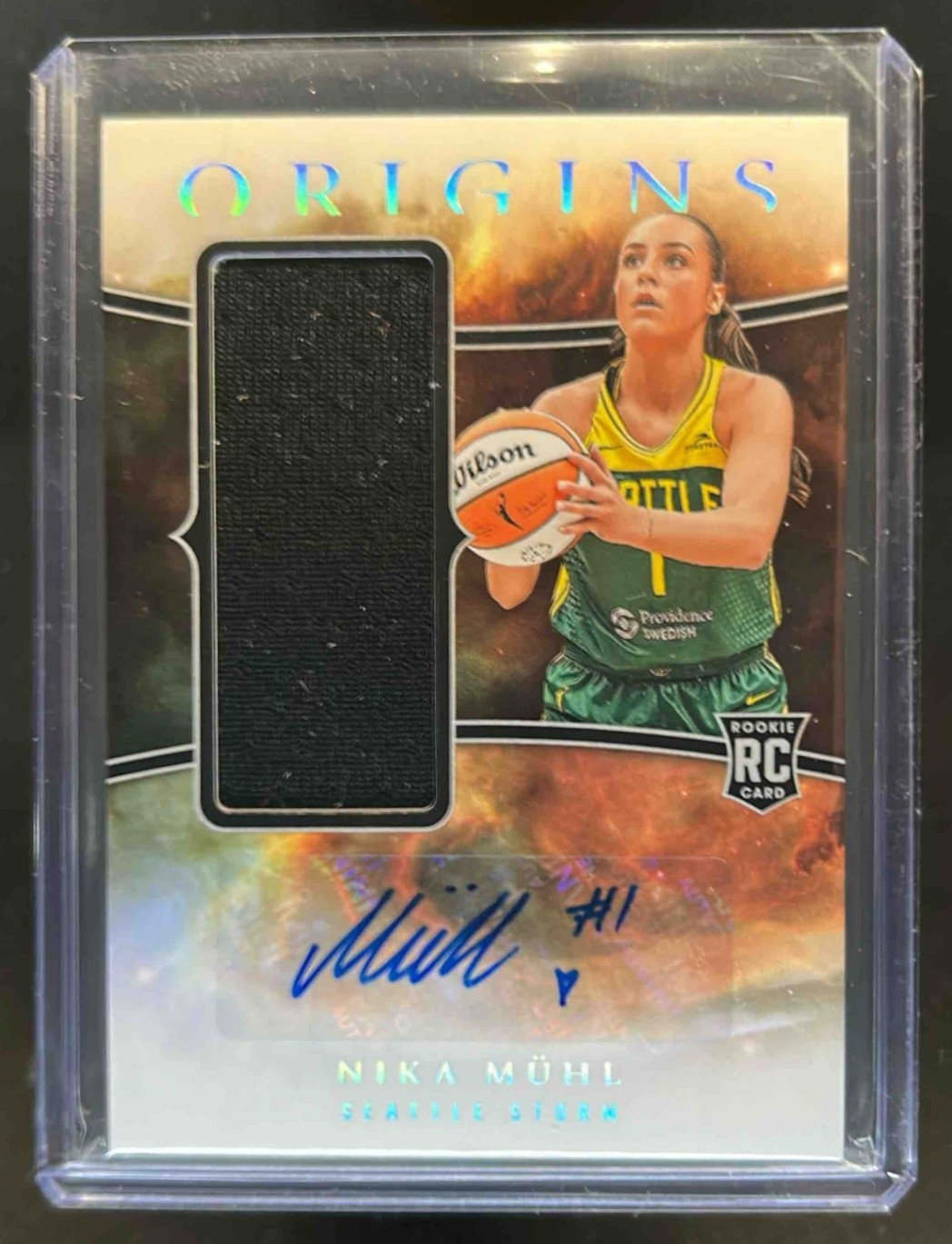 2024 Panini Origins WNBA Nika Muhl Rookie Jersey Auto RC #JA-NKM Storm