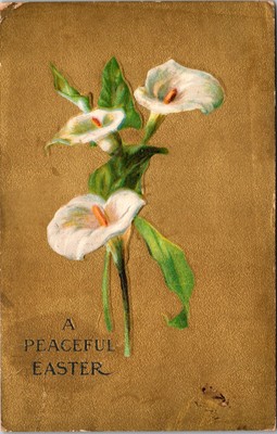 A Peaceful Easter Vintage Postcard