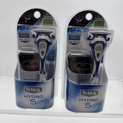 Two X-Men Marvel Schick Hydro 5 Razor Promotional Pack Travel Cap Extra Cartridg