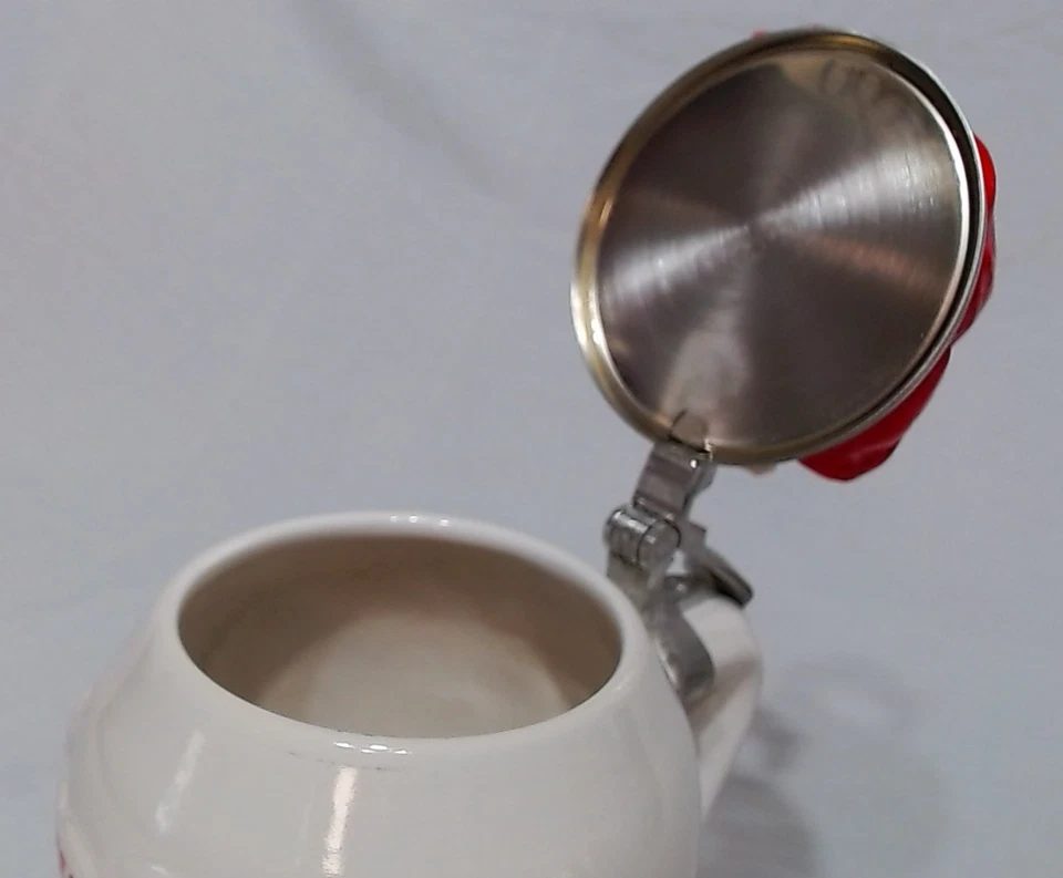 Coca Cola Santa 1993 edición limitada "travel refreshed" piedra con tapa 8-3/4", certificado de autenticidad, Alemania Foto 4 de 4