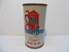 OLD HEIDEL BRAU FLAT TOP BEER CAN~MAIER BRG, LOS ANGELES, CAL