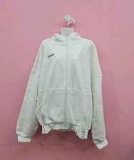 Comfrt Long Sleeves Cloud Zip Men's Pullover Hoodie Size Medium Snow