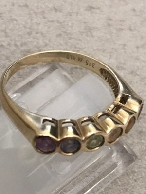 KLS Katja Lührs Ring 375 Gold 9kt. Multicolor ca.19,5mm 3,04 Gramm HSE