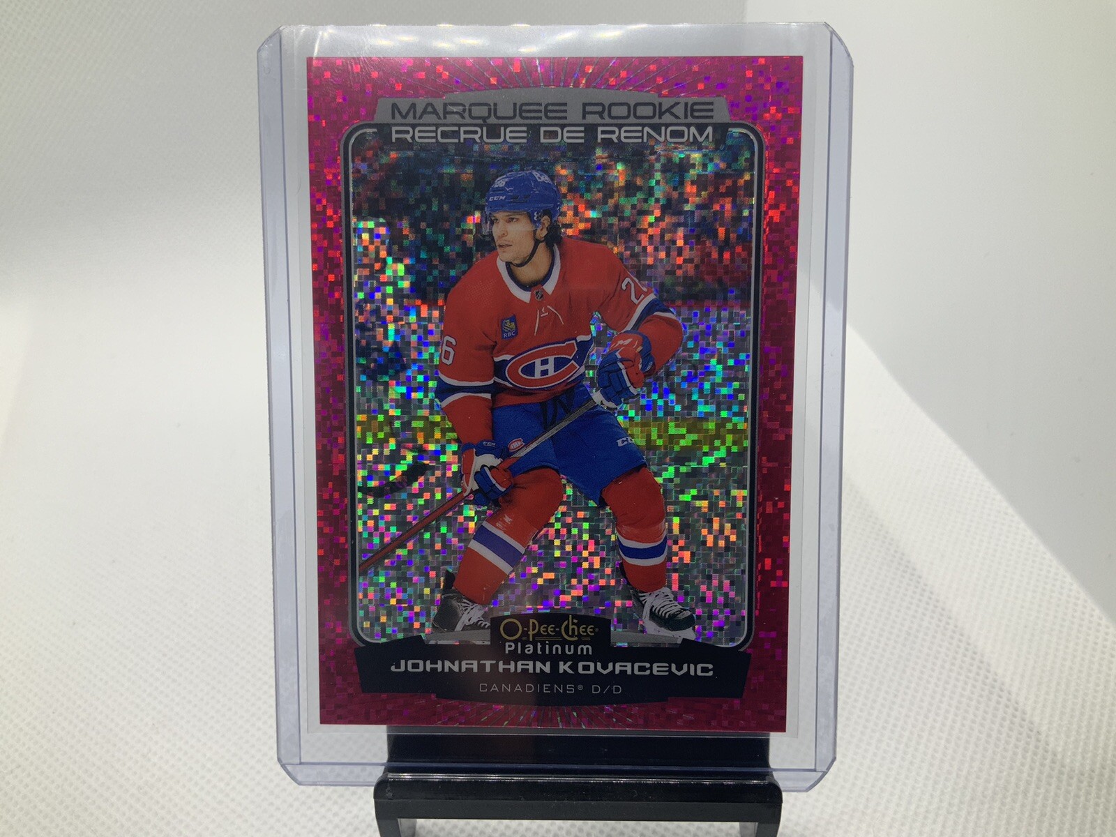 22-23 O Pee Chee Plat Johnathan Kovacevic Marquee Rookies 235/299 Violet Pixels