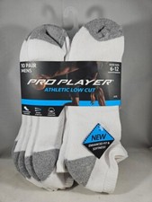 Pro Player Athletic Low Cut Mens Socks Size 6-12 - 10 Pack