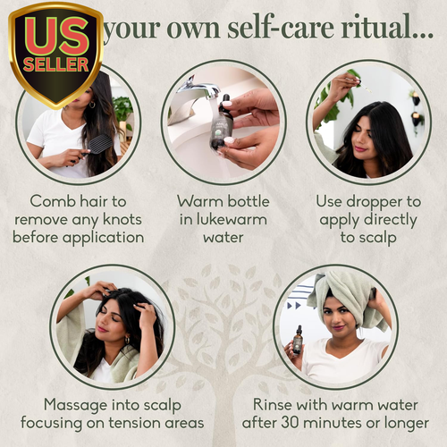 Ayurvedic Hair Oil, Potent & Lightweight Amla Indian Hair Growth Oil — USDA &... - Picture 6 of 8