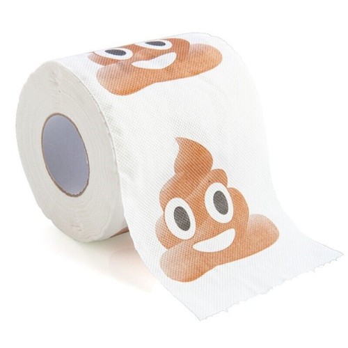 PILE OF POO EMOJI TOILET PAPER Kool face Toilet Paper Brand New - Bild 4 von 10