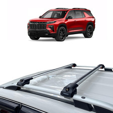 Roof Rack Cross Bars aluminum Gray For Chevrolet Chevy Traverse 2024 2026