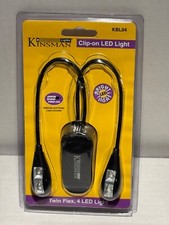 Kinsman KBL04 Black Clip-on Double LED Light - Battery or USB powered
