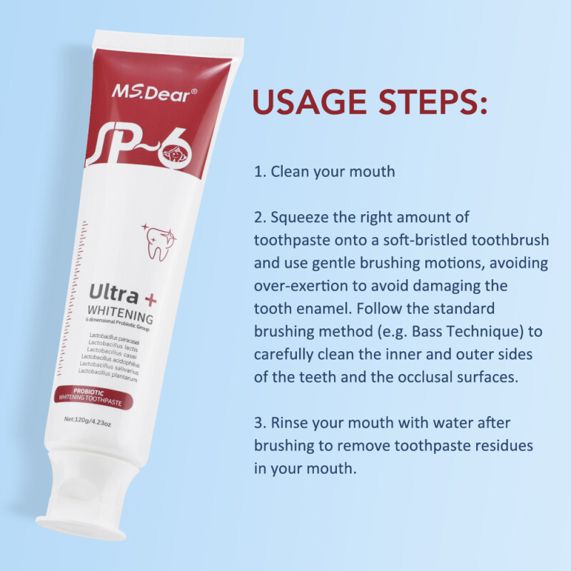 SP-6 Probiotic Whitening Toothpaste Refresh Mouth Brighten Remove Yellow Tooth