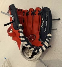 Rawlings T Ball Baseball Glove Players Series Youth 8" PL90SN RHT Red Black
