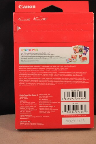 Canon Inkjet Fotopapier Hochglanz 4 x 6 Plus Glossy II 100 Blatt PP-301 - Bild 2 von 5