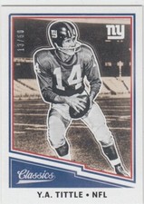 2017 YA Tittle Panini Classics GLOSSY WHITE BACK Parallel /50 - #128 NY Giants