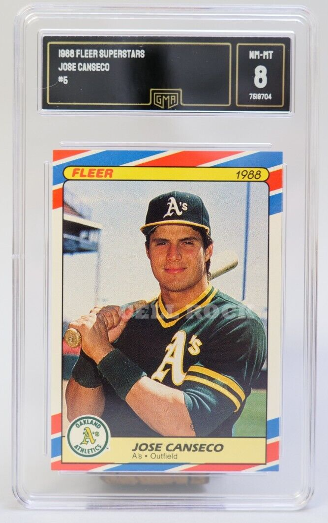 1988 Fleer JOSE CANSECO #5 Graded GMA 8 | eBay
