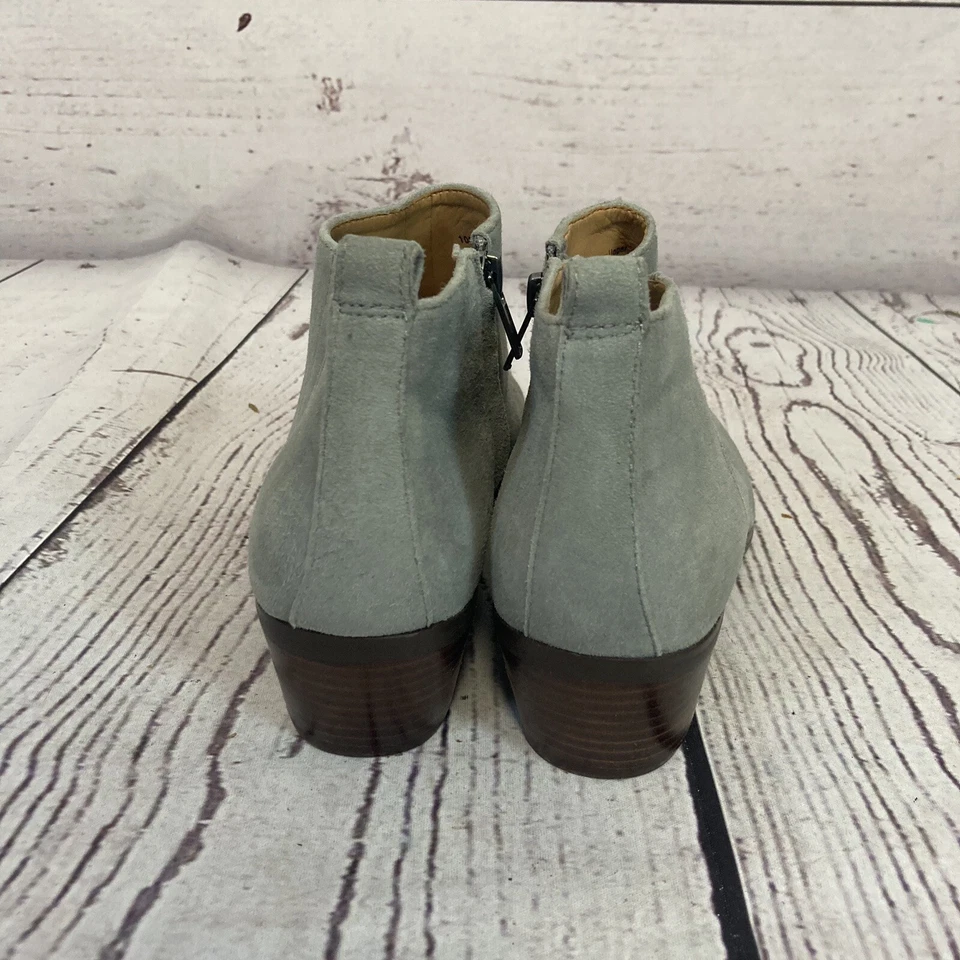J Crew Botas Mujer 7.5 Gris Cuero Gamuza Sawyer Botines C9868 Foto 4 de 4