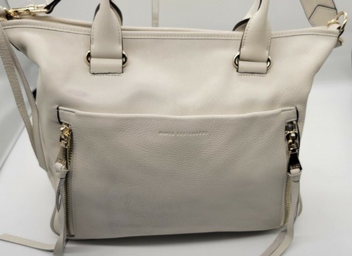 Aimee Kestenberg Let's Ride Convertible Leather Satchel Handbag VANILLA ICE - Picture 2 of 11