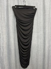 Windsor Women's Strapless Dress Black Midi Size M