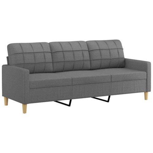 3-tlg. Sofagarnitur mit Kissen Stoff Sofa Couch Garnitur Schlaffunktion Wohnland - Bild 4 von 40