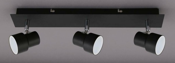 Briloner Led Deckenleuchte Lampe 3-Flammig Metall Schwarz 450X80Mm-image