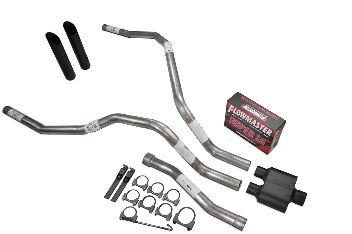 For Nissan Titan 04-06 Dual Exhaust 2.5 inch Flowmaster Super 10