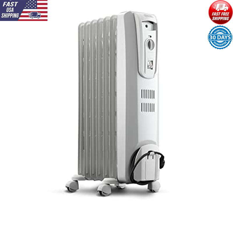 US Oil Filled Radiant Heater 1500W Electric Space Heater Anti-Freeze Function