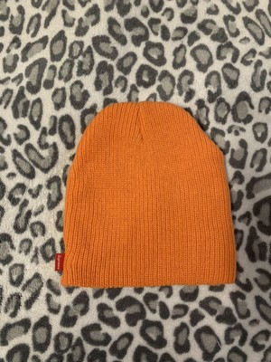 Cute Supreme Neon Orange Beanie With 