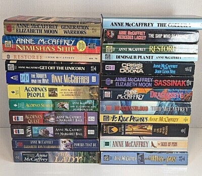 ANNE McCAFFREY Sci-Fi Fantasy Novels ~ Build Your Own Lot ~ You Choose The Book