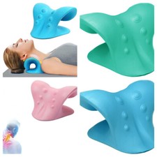 Cuscino Cervicale Massaggio Rilassante Collo Spalle Disp. Trazione Cervicale