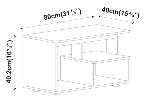 Shelby Abstract Wooden Side Coffee Table With Storage Shelves TV Stand 160cm - Picture 2 of 20