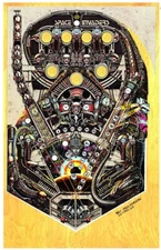 Williams Space Invaders Pinball Machine Playfield Overlay