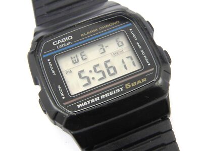 Gents Casio Vintage W-46 Digital Alarm Chrono - 50m