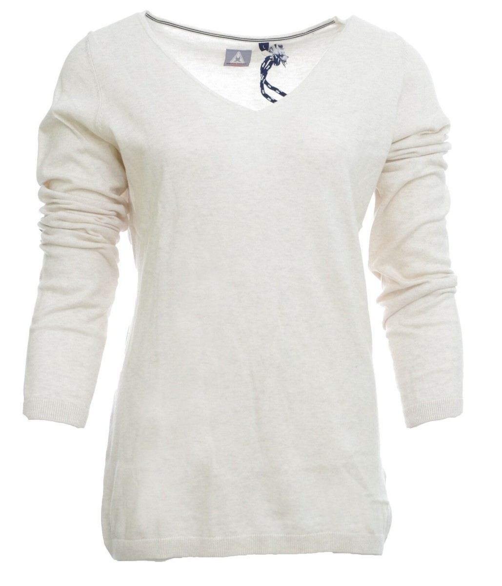 Gaastra Women's Pull Tunic Fine Cotton Silk Beige Mélange Size L