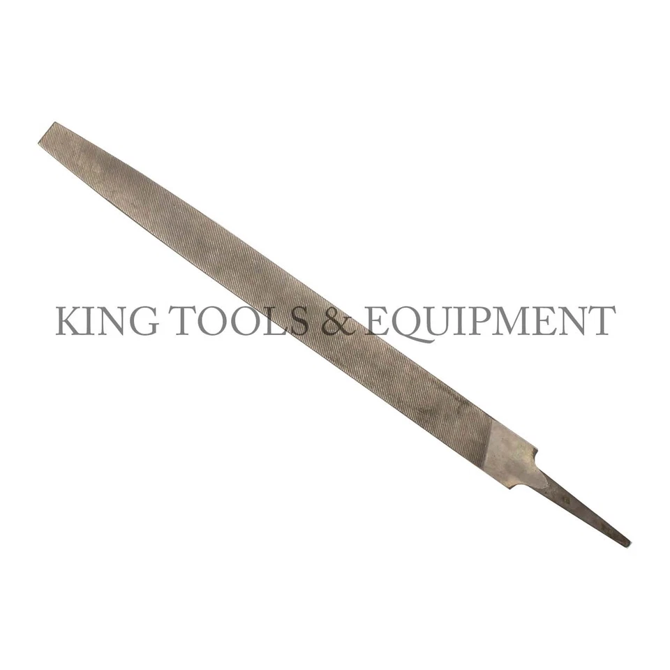 New KING 10" Second Cut HALF ROUND FILE, Double Cut, Steel, Tapered End, 30 TPI - Image 2 of 2